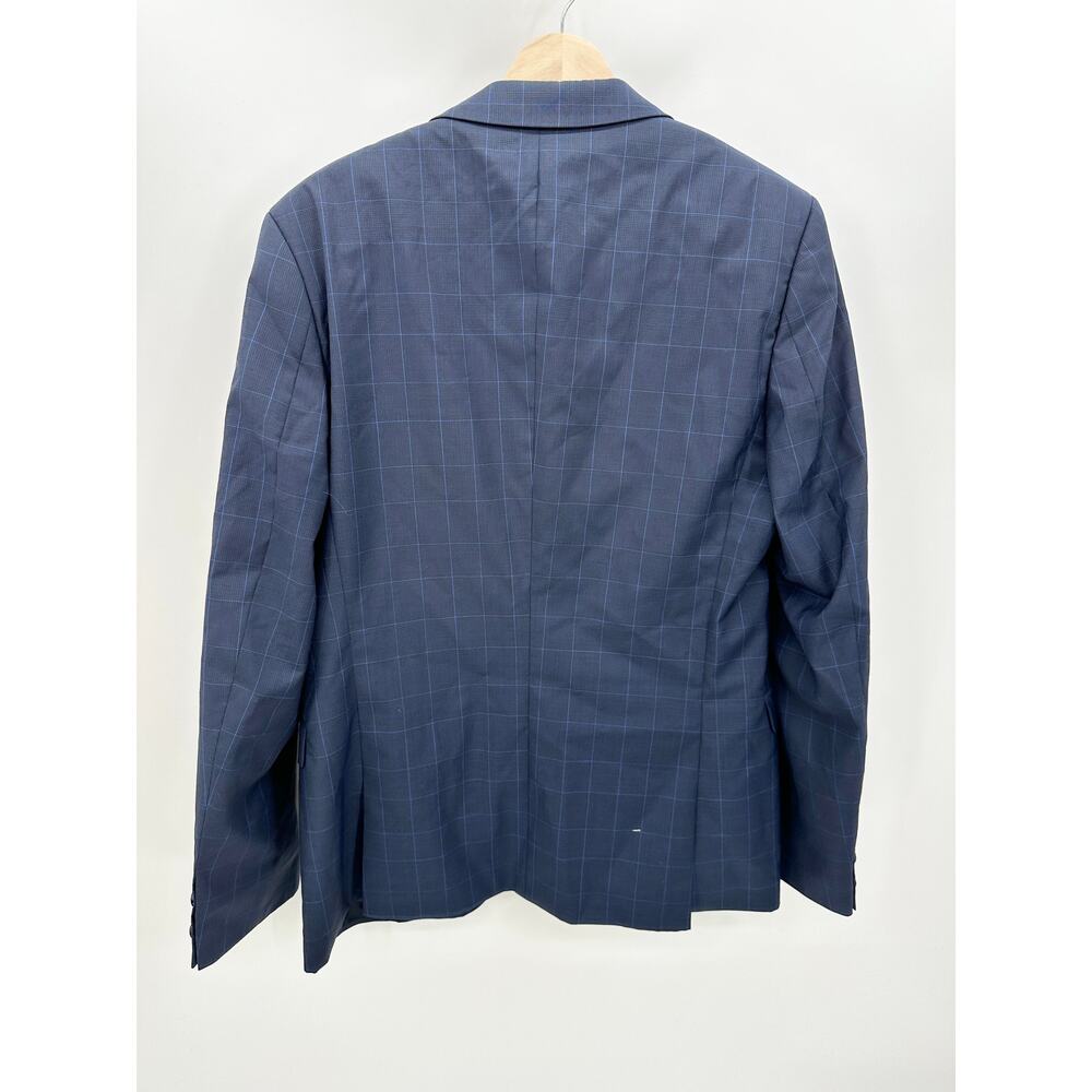 HUGO Hugo Boss Navy Blue 100% Virgin Wool Jacket Men's Size 40 Regular 40R NWT - Picture 2 of 10